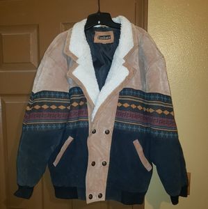 Tuskany Southwest Design Leather Jacket (Suede)